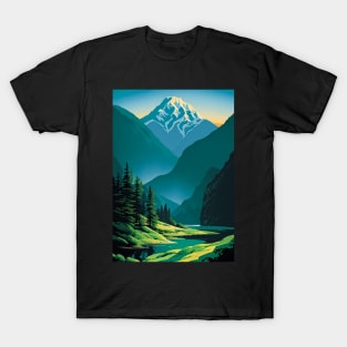 River in Summer in the Mountains T-Shirt